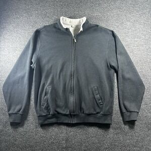 Peter Millar Mens Black Full Zip  Softshell Jacket XL Golf Preppy Athleisure